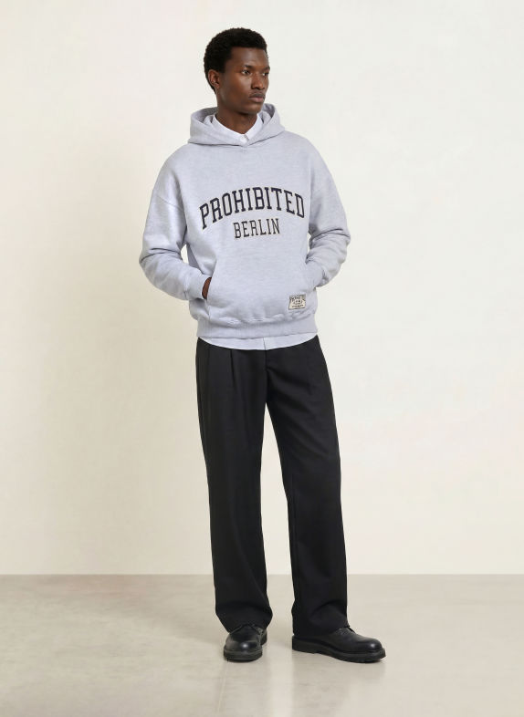 PROHIBITED Hoodie GRAU