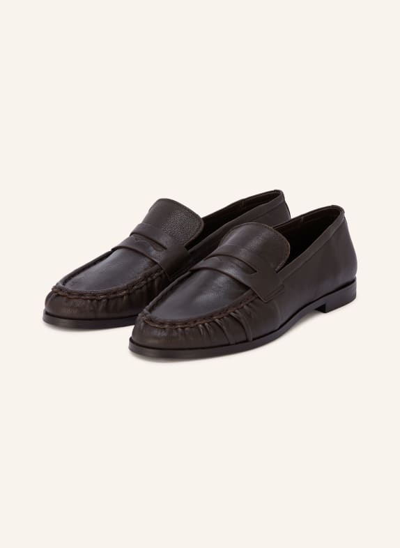 MRS & HUGS Penny loafer DARK BROWN