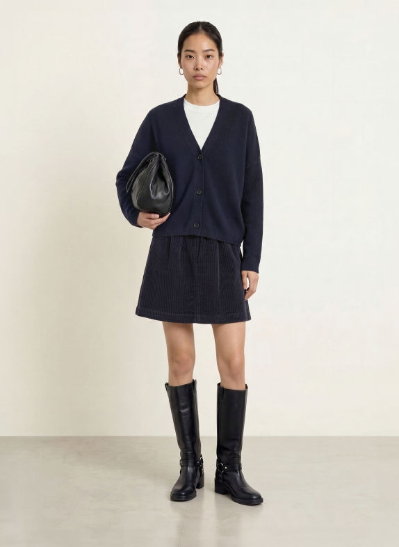 Marc O'Polo Strickjacke DUNKELBLAU