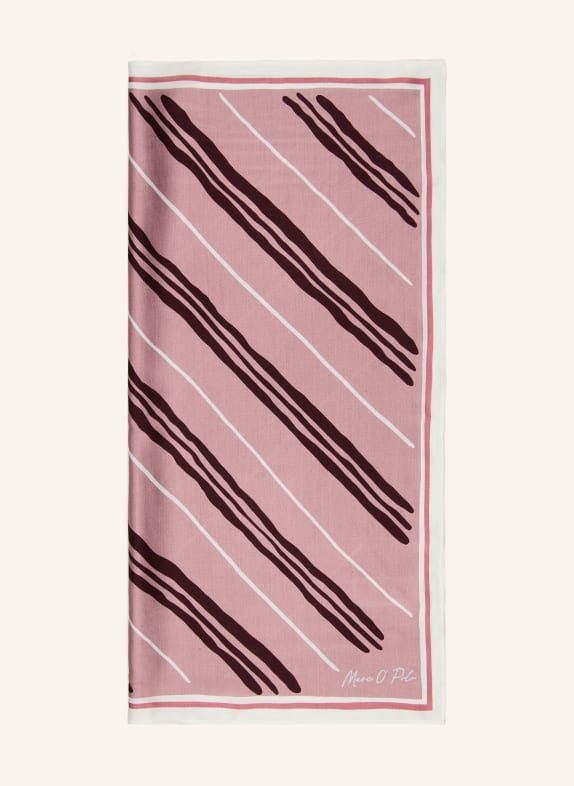 Marc O'Polo Scarf DUSKY PINK / WHITE / BLACK