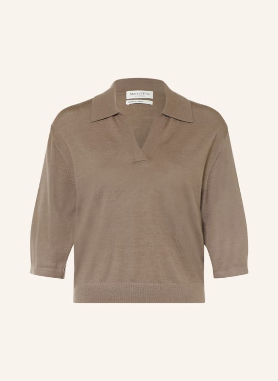 Marc O'Polo Gebreid shirt TAUPE
