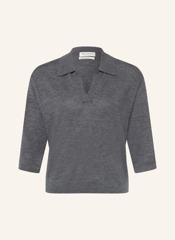 Marc O'Polo Gebreid shirt DONKERGRIJS