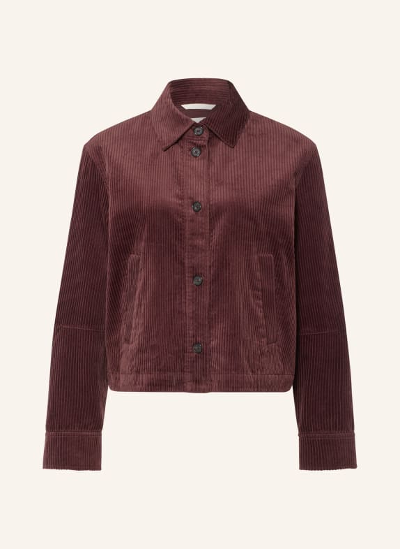 Marc O'Polo Cord-Overshirt DUNKELROT