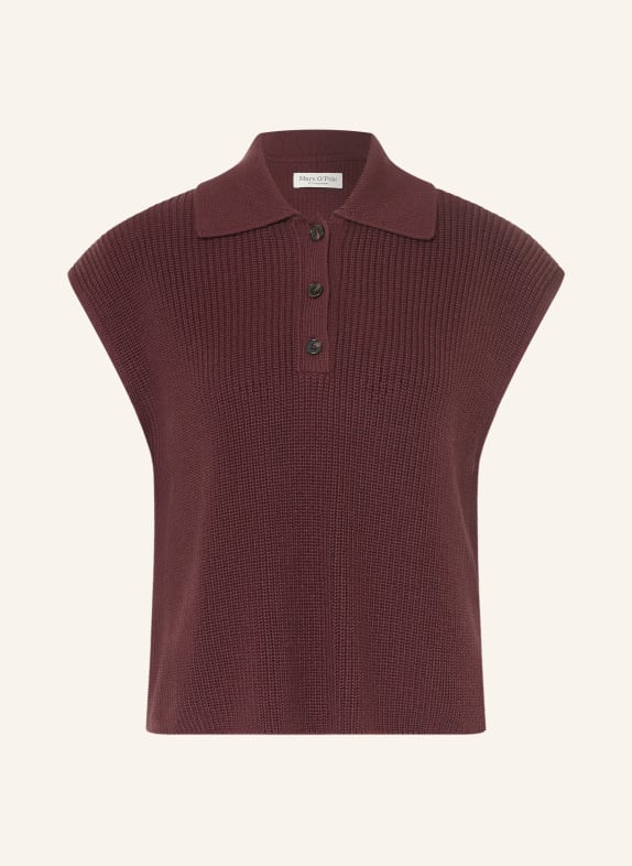 Marc O'Polo Sweater vest DARK PURPLE