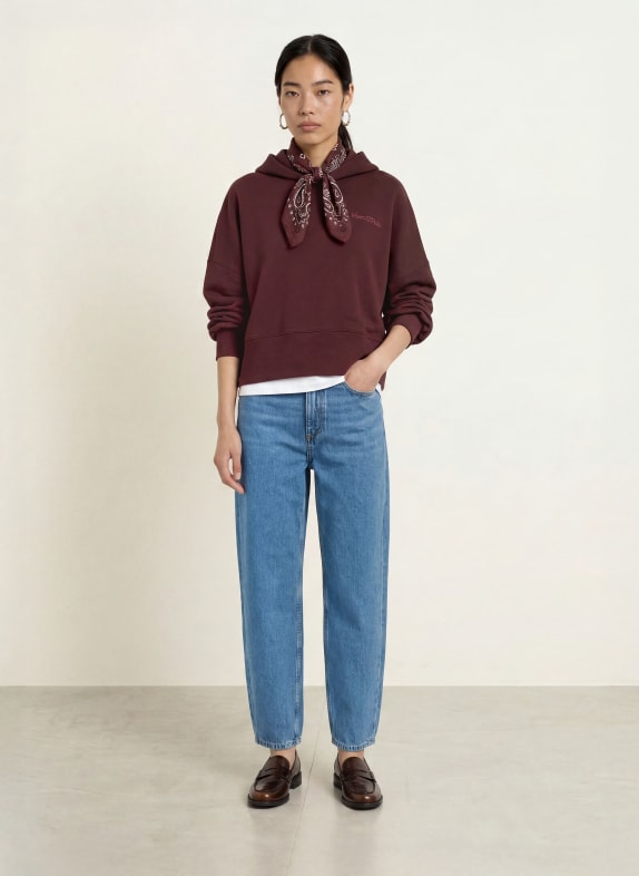 Marc O'Polo Hoodie DONKERROOD