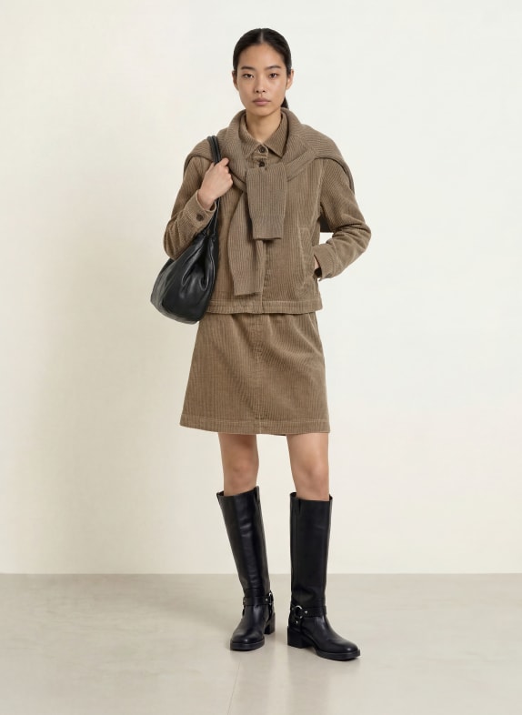 Marc O'Polo Corduroyrok BEIGE