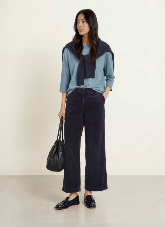 Marc O'Polo Shirt met 3/4-mouwen BLAUWGRIJS