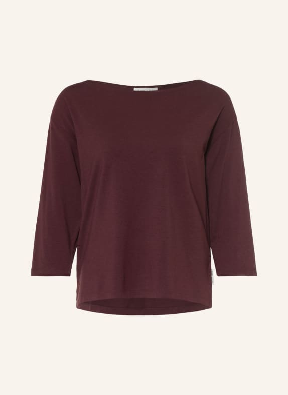 Marc O'Polo Shirt mit 3/4-Arm DUNKELBRAUN