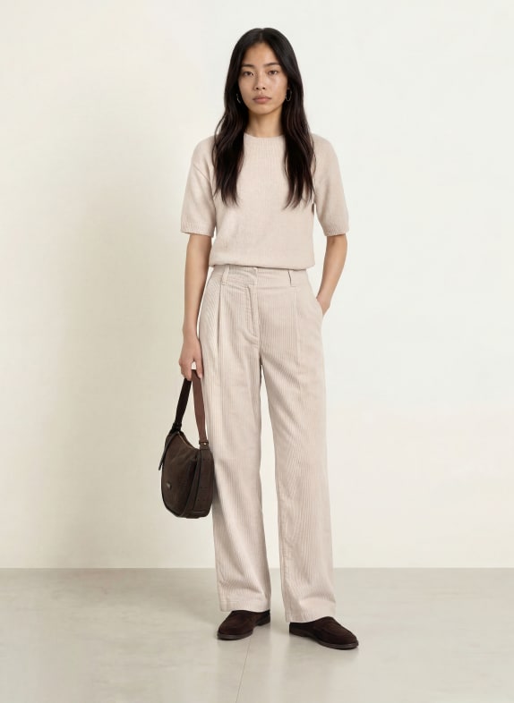 Marc O'Polo Marlene-broek van corduroy CRÈME