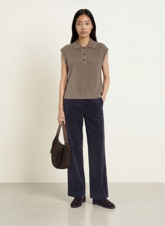 Marc O'Polo Marlene-broek van corduroy DONKERBLAUW