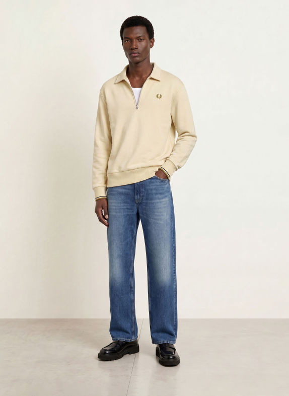 FRED PERRY Sweatshirt BEIGE
