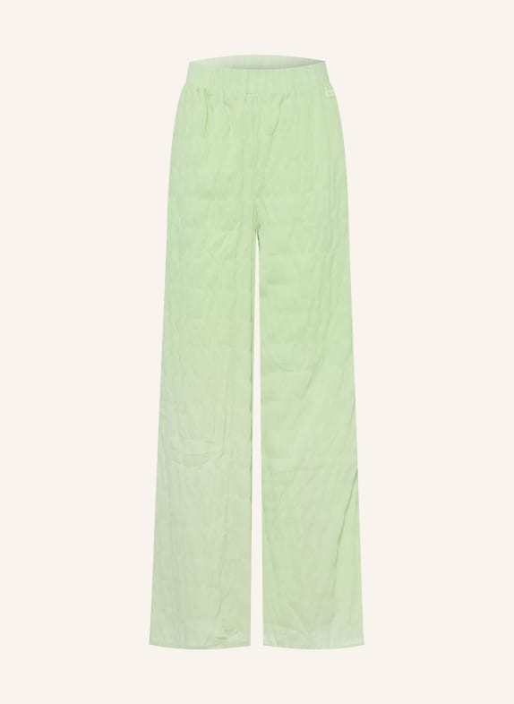 OH APRIL FLORIS Trousers LIGHT GREEN