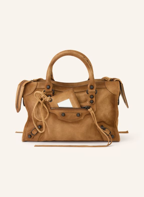 BALENCIAGA Handtasche LE CITY BAG SMALL COGNAC / SCHWARZ