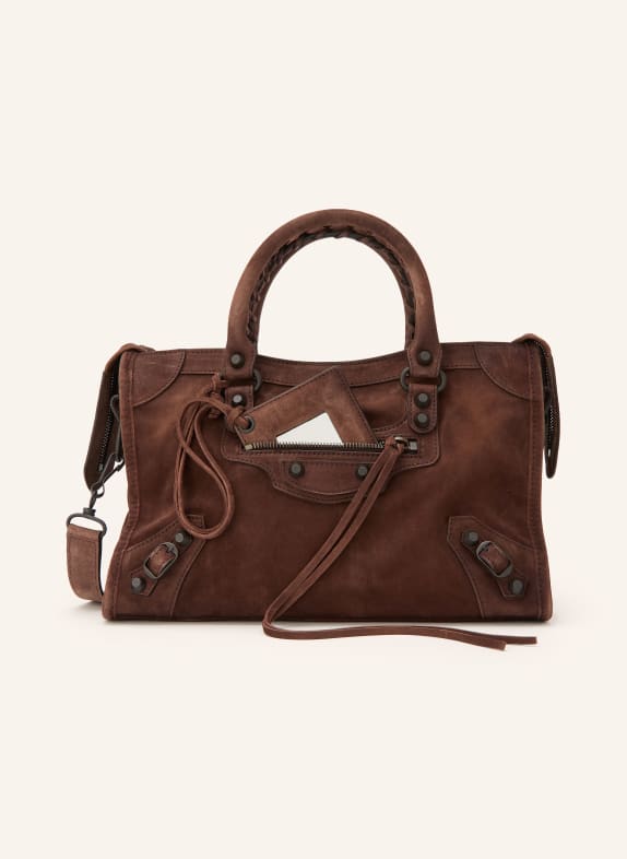BALENCIAGA Torebka LE CITY BAG SMALL CIEMNOBRĄZOWY