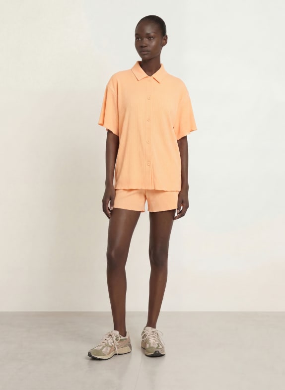 OH APRIL Overhemdblouse FLEUR LICHTORANJE