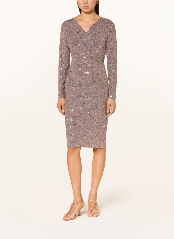 TALBOT RUNHOF Cocktailkleid mit Glitzergarn und Pailletten 010