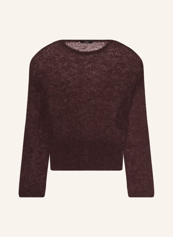someday Pullover TIVORA mit Mohair DUNKELBRAUN