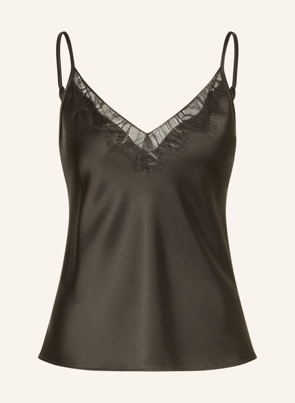 someday Satintop ZABELLE mit Spitze OLIV