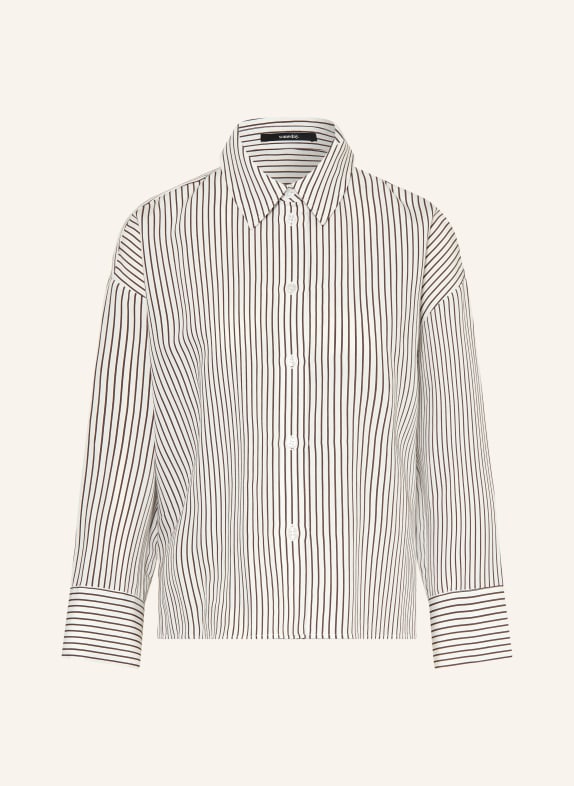 someday Overhemdblouse ZASKIA WIT / MARRON FONCÉ