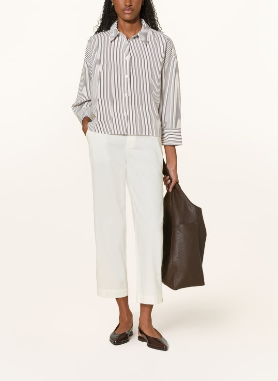 someday Overhemdblouse ZASKIA WIT / MARRON FONCÉ