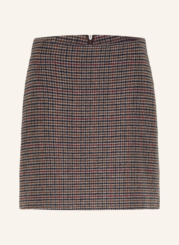 Herrlicher ZELMA Skirt BROWN / DARK RED / BLACK