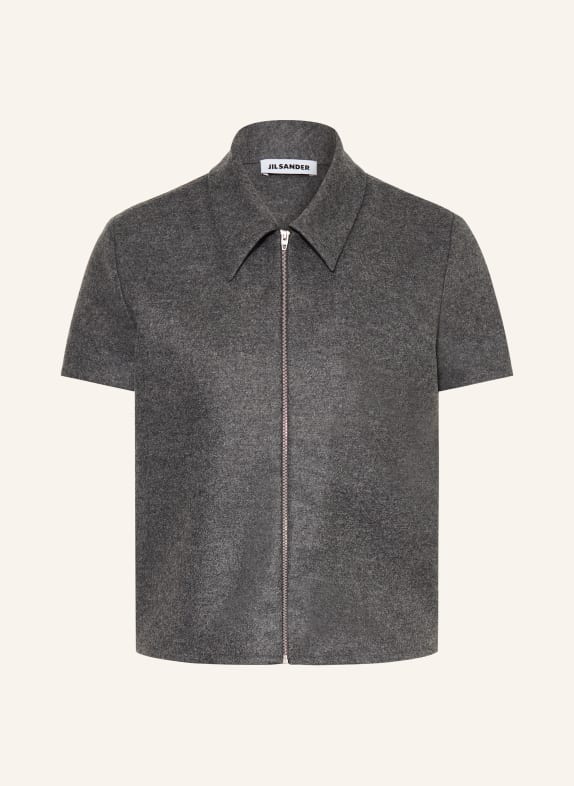 JIL SANDER Bluzka koszulowa SZARY