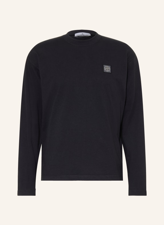 STONE ISLAND Koszulka z długim rękawem GRANATOWY