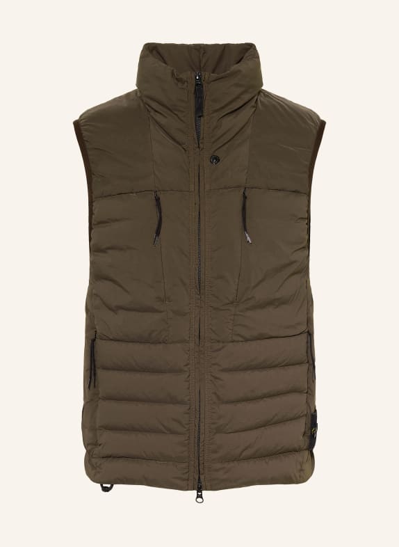 STONE ISLAND Péřová vesta TMAVĚ ŠEDÁ