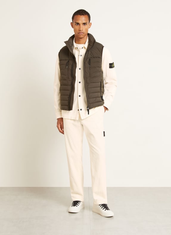 STONE ISLAND Donzen bodywarmer DONKERGRIJS