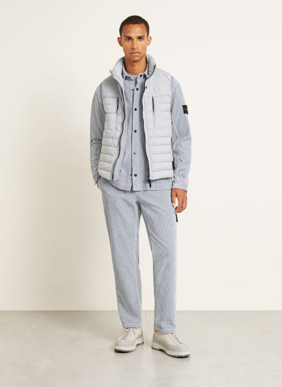 STONE ISLAND Donzen bodywarmer LICHTBLAUW