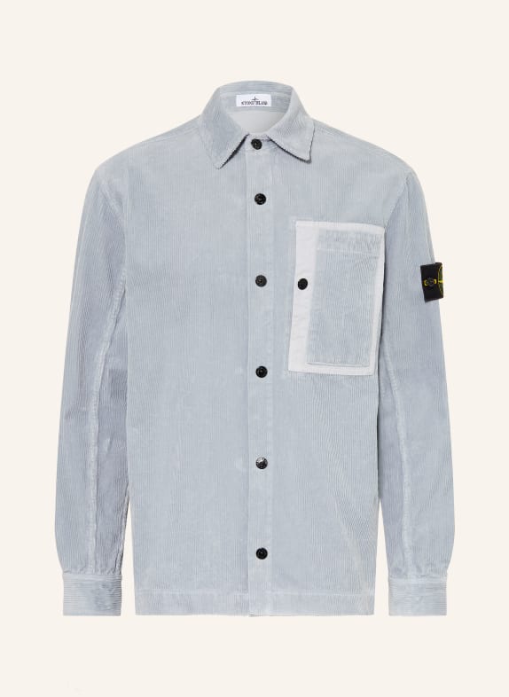 STONE ISLAND Kordová košile Comfort Fit TMAVĚ MODRÁ