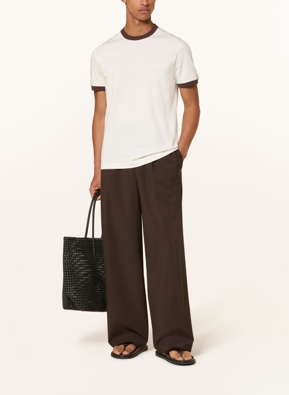STRELLSON T-shirt LOVRO CRÈME / MARRON FONCÉ