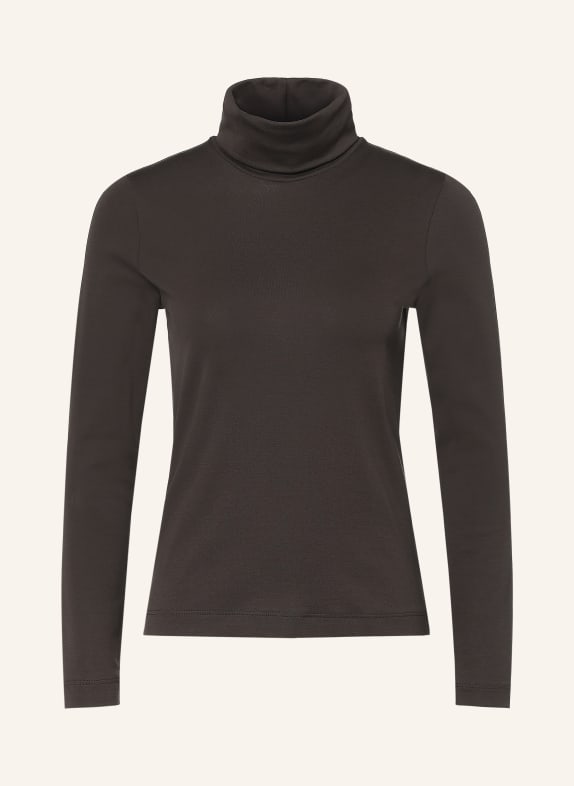 lilienfels Rullekraveshirt MØRKEBRUN