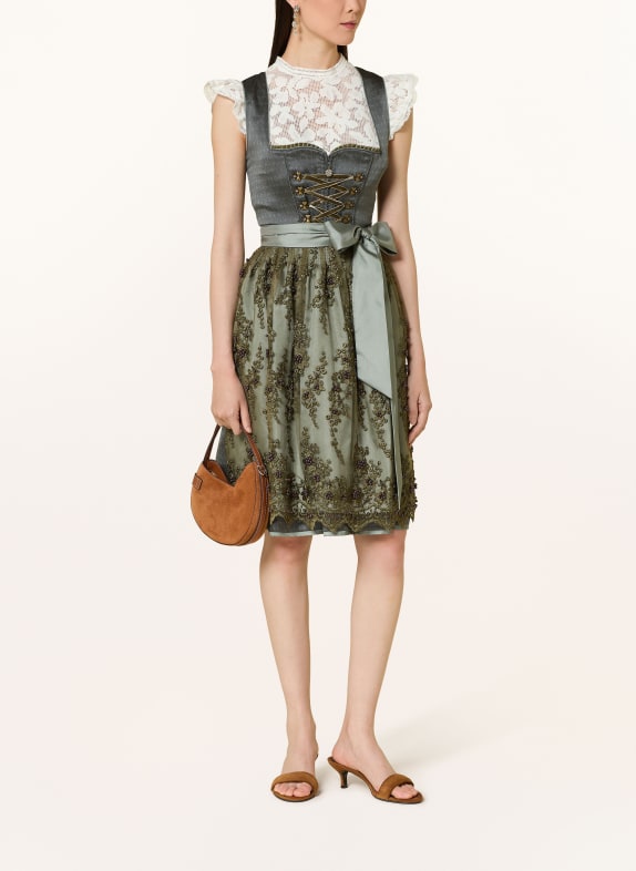 KRÜGER Dirndl-blouse van kant WIT