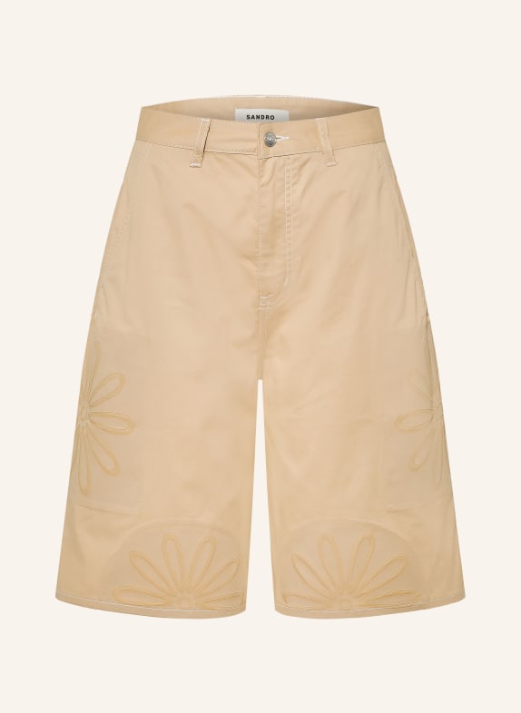 SANDRO Bermudas in Jeansoptik BEIGE