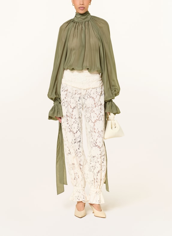 ARAKII Seidenbluse KHAKI