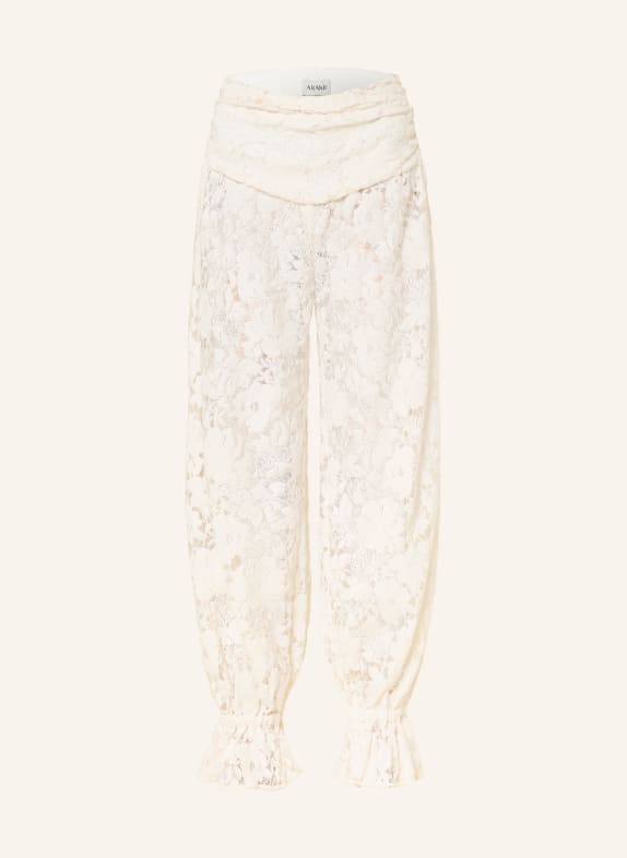 ARAKII Pantalon en dentelle BLANC