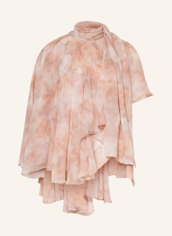 ARAKII Blusenshirt aus Seide HELLROSA / CREME