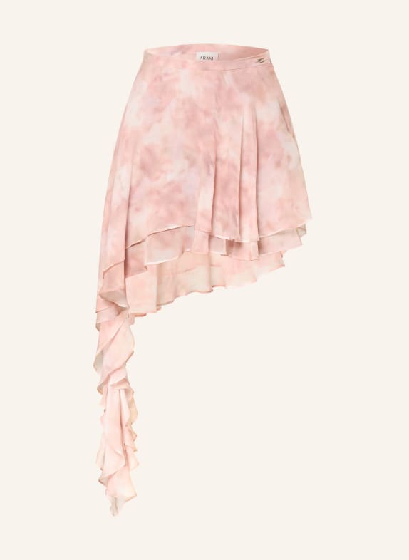 ARAKII Jupe en soie ROSE CLAIR / CRÈME