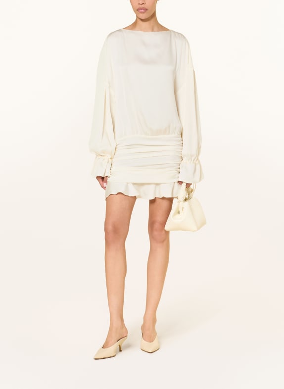 ARAKII Kleid mit Seide CREME