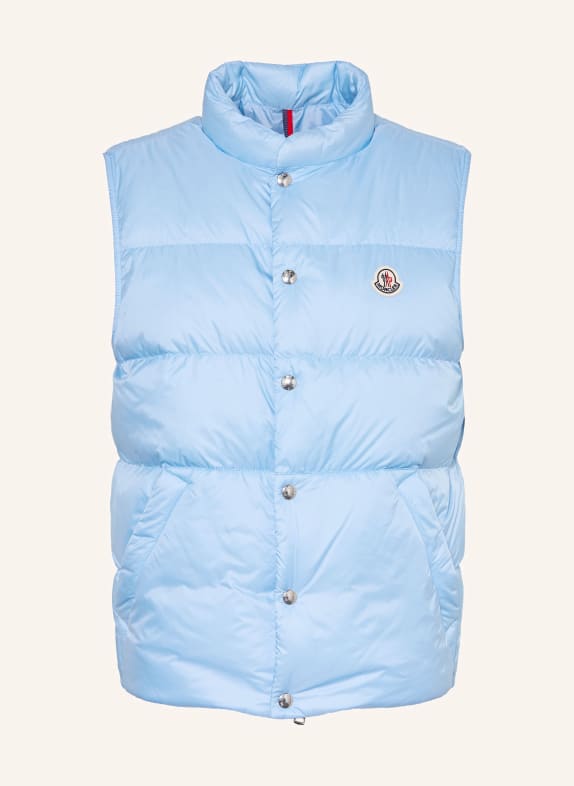 MONCLER Lehká péřová vesta TUQUEROUYE TMAVĚ MODRÁ