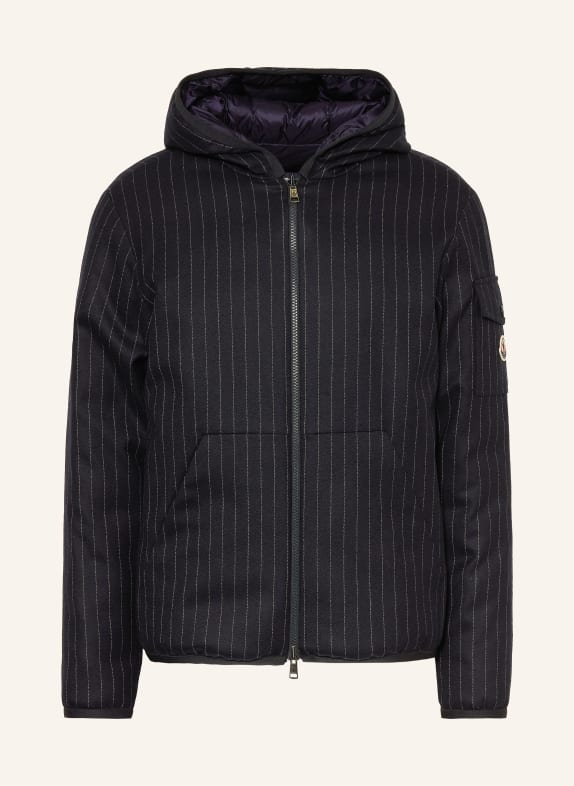 MONCLER CEZE Reversible Down Jacket DARK BLUE / WHITE