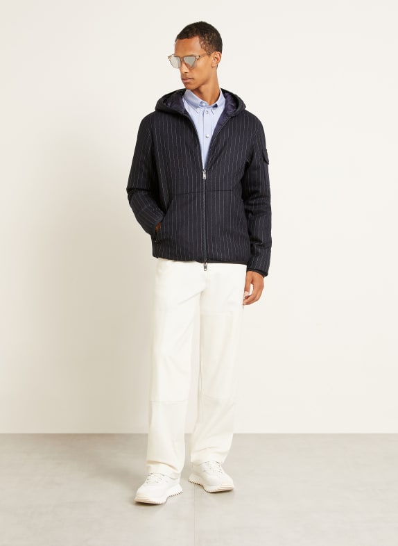 MONCLER Omkeerbare donsjas van CEZE DONKERBLAUW / WIT