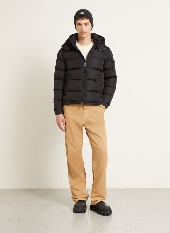 MONCLER Daunenjacke MAYA mit abnehmbarer Kapuze SCHWARZ