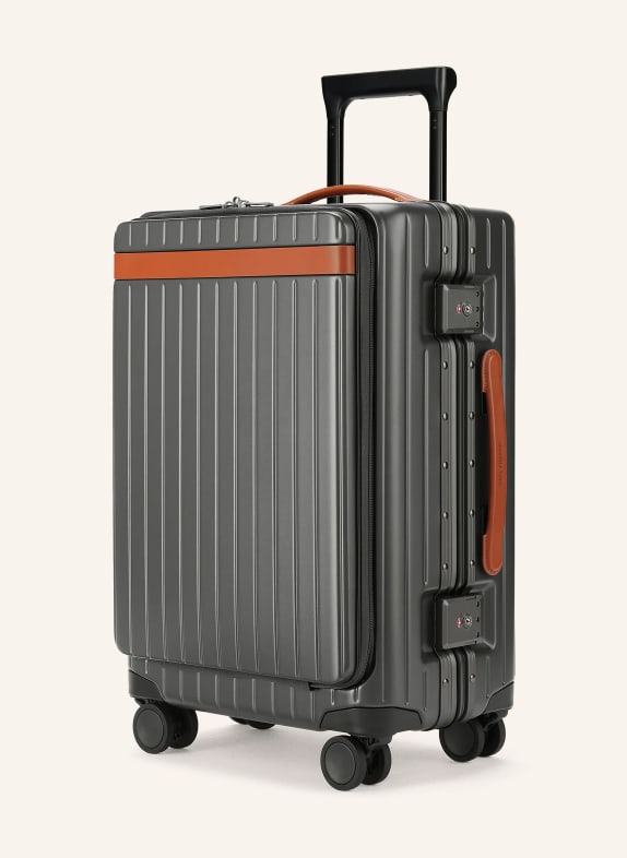 CARL FRIEDRIK Trolley THE CARRY-ON X DUNKELGRAU / COGNAC