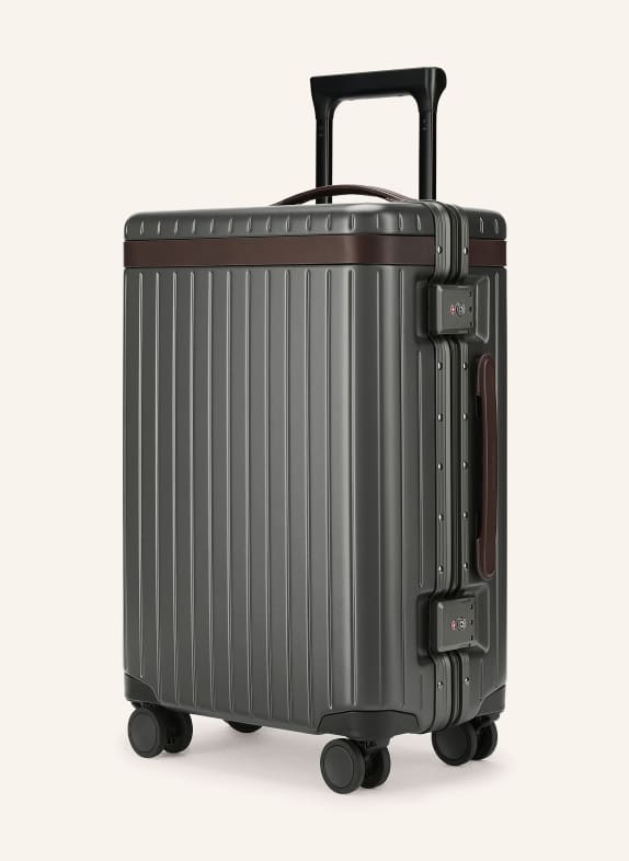 CARL FRIEDRIK Trolley THE CARRY-ON DUNKELGRAU / DUNKELBRAUN