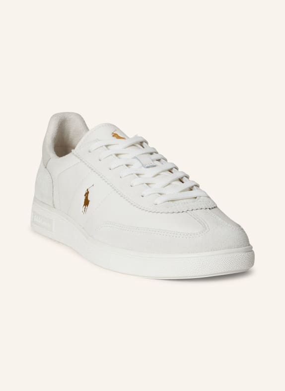POLO RALPH LAUREN Adidași ALB / AUR / GRI DESCHIS