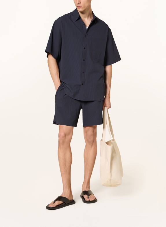 ARKET Overhemd met korte mouwen SVENJORAN Comfort Fit DONKERBLAUW