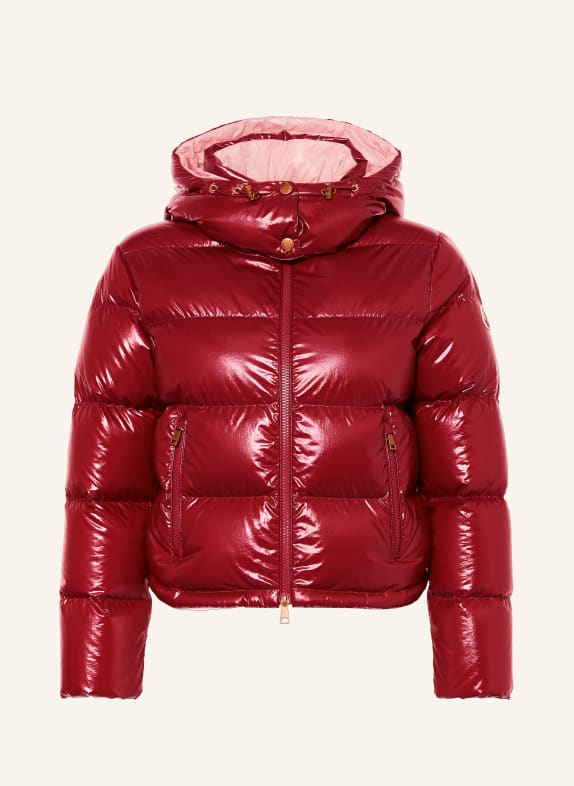 MONCLER NIVEOLE-donsjas met afneembare capuchon ROOD