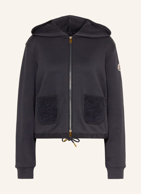 MONCLER Sweat zippé NOIR
